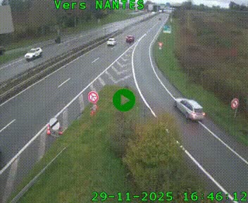 Webcam N147 au nord de Poitiers et à la jonction avec la A10