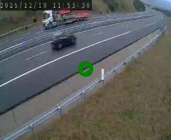 Caméra autoroute A75 à hauteur de la sortie 42 (Rodez, Laissac, Aire de l'Auvergne) située sur la commune d'Auberoques, près de Sévérac-le-Château