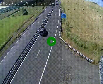 Caméra autoroute A75 à hauteur du col de la Fageole en direction de Clermont-Ferrand