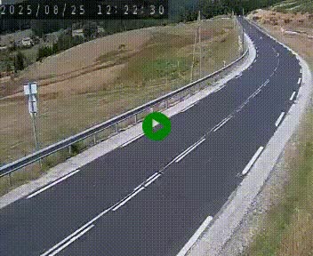 Webcam routière au niveau du col de la Chavade en Ardèche, sur la N102 à 1266 mètres d'altitude