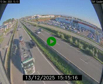 Webcam sur la N165 à hauteur de Caudan, dans le Morbihan.
