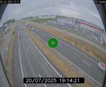 Webcam sur la N165 à hauteur de Caudan, dans le Morbihan.