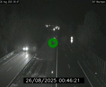 Webcam sur le périphérique de Rennes (N136) à hauteur de Maurepas, au nord de la ville