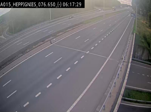 Webcam autoroute Belgique - Heppignies - E42 direction Namur - BK 76.4