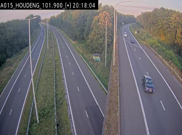 Webcam autoroute Belgique - Houdeng-Goegnies - Jonction E19/E42 direction Tournai/Mons - BK 101.85