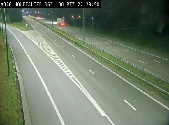 Caméra autoroute Belgique - Houffalize, E25 direction Liège