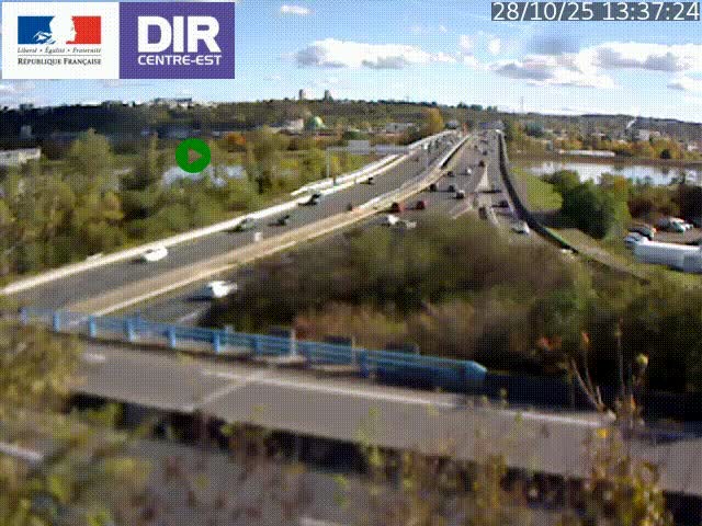 Webcam autoroute sur A450 à Pierre-Bénite en direction de Lyon et de l'autoroute A7