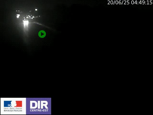 Caméra trafic à la jonction entre l'A46 (Rocade-est de Lyon) et l'A42 à hauteur de Vault-en-Velin en direction de Marseille