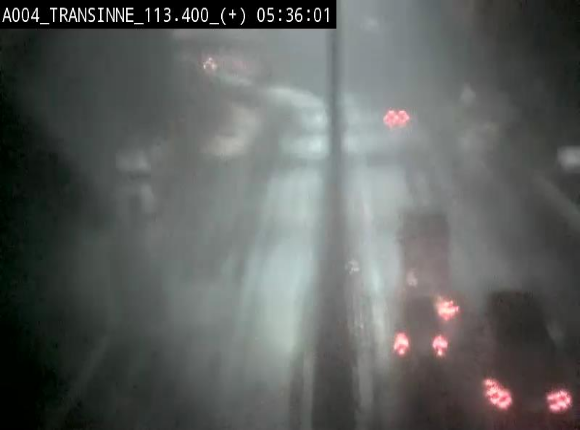 Webcam dans les Ardennes sur l'E411 à hauteur de Transinne. Vue orientée vers le sud de la Belgique