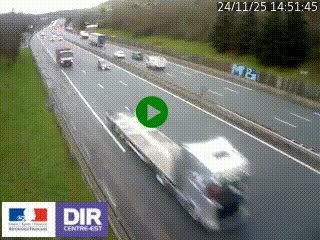 Webcam routière à Saint-Etienne-Terrenoire sur la RN88 avant la jonction entre l'A72 et le Boulevard Périphérique de Saint-Etienne
