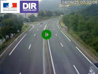Caméra sur la Nationale 90 (N90) à La Léchère, en direction et à proximité d'Albertville
