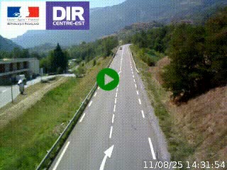 Web cam sur la N90 à Aime, en provenance de Bourg-Saint-Maurice et en direction d'Albertville