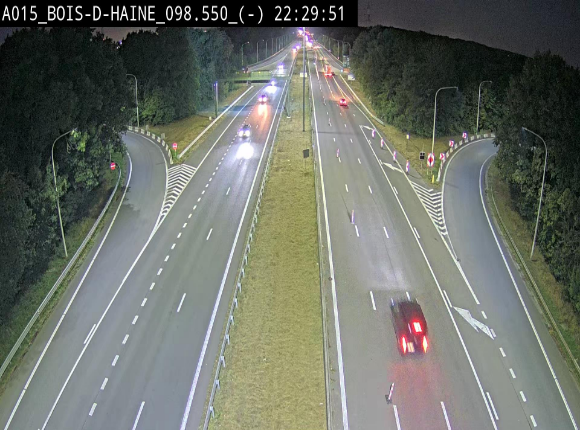 Webcam autoroute Belgique - Bois d'Haine - E42 - BK 98.6