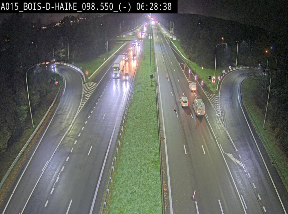 Webcam autoroute Belgique - Bois d'Haine - E42 - BK 98.6
