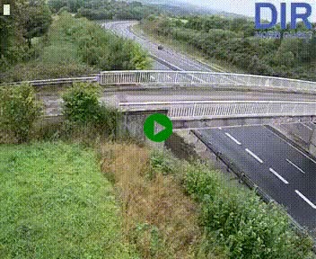 Webcam sur A84 à hauteur de Pont-Farcy, au niveau du pont autoroutier sur la Vire, au sud de Saint-Lô