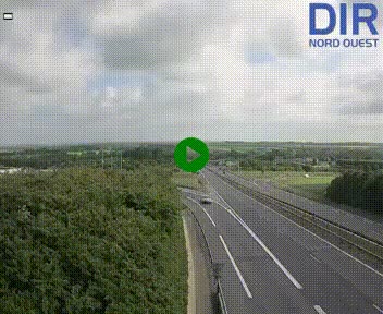 Webcam au début de l'A84 sur le périphérique Ouest de Caen (N814) à hauteur de la sortie 9, Porte de Bretagne
