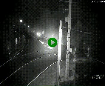 Webcam au carrefour de la croisade, à la jonction entre la N22 et la N320, avant le poste de douane franco-andorrane. Webcam à 1790 mètres d'altitude