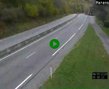 Webcam dans les Pyrénées à hauteur de Mérens-les-Vals sur N320, en direction de Pas de la Casa (Andorre)