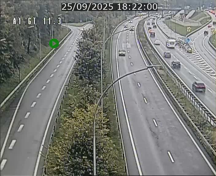 Traffic live webcam Luxembourg Senningerberg - A1 direction Allemagne - BK 11.3