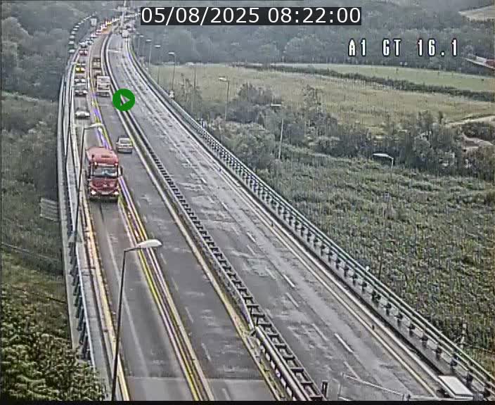 Traffic live webcam Luxembourg Niederanven - A1 direction Allemagne - BK 16.1