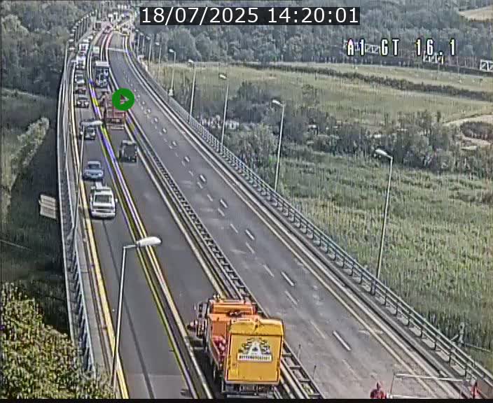 Traffic live webcam Luxembourg Niederanven - A1 direction Allemagne - BK 16.1