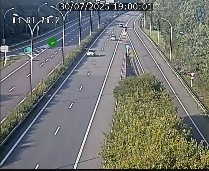 Traffic live webcam Luxembourg Grevenmacher - A1 direction Allemagne - BK 26.2