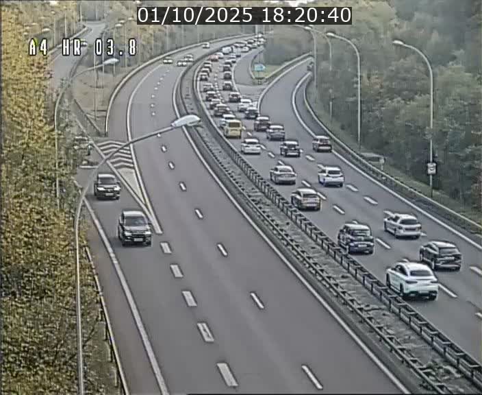 Webcam traffic A4 Luxembourg - BK 3.8 - Leudelange (direction Esch sur Alzette)