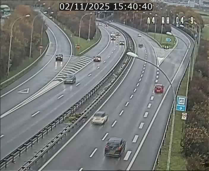 Traffic live webcam Luxembourg Leudelange - A4 - BK 4.9 - direction Luxembourg