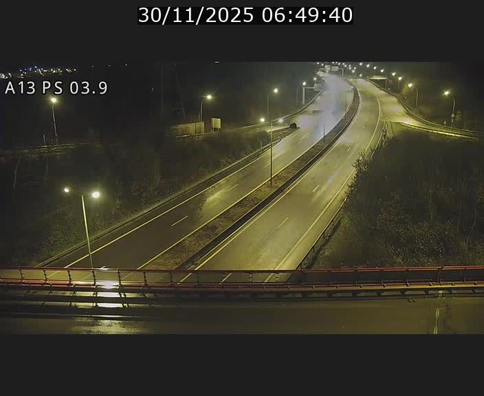 Traffic live webcam Luxembourg Differdange - A13 direction Esch-sur-Alzette - BK 3.9