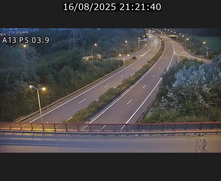 Traffic live webcam Luxembourg Differdange - A13 direction Esch-sur-Alzette - BK 3.9
