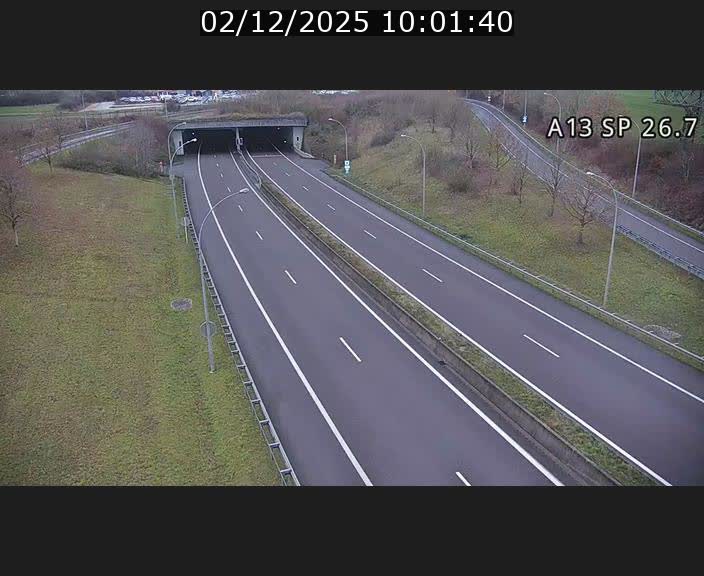 Traffic live webcam Luxembourg Frisange - A13 direction Luxembourg-ville - BK 26.7