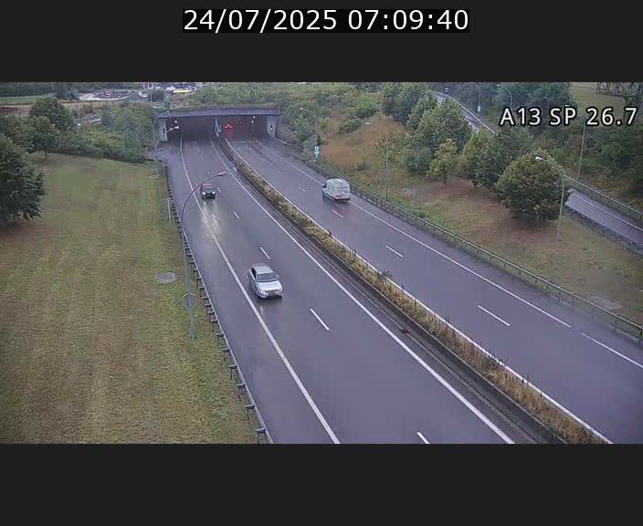 Traffic live webcam Luxembourg Frisange - A13 direction Luxembourg-ville - BK 26.7