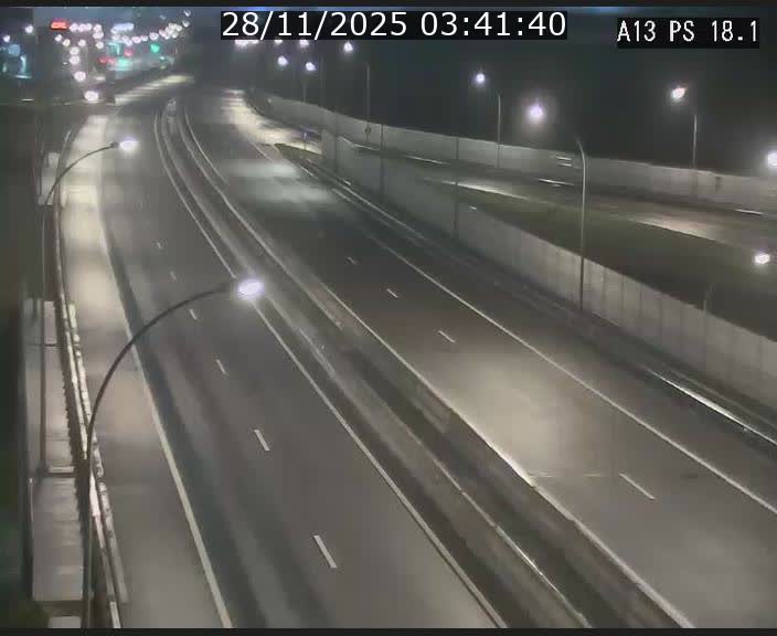 Traffic live webcam Luxembourg Dudelange - A13 direction Croix de Bettembourg - BK 18.1