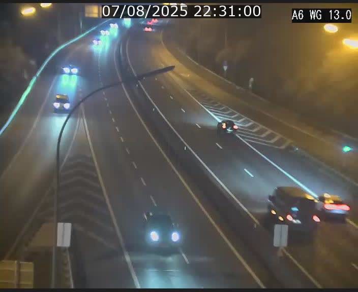Traffic live webcam Luxembourg Mamer - A6 - BK 13 - direction Luxembourg/France/Allemagne