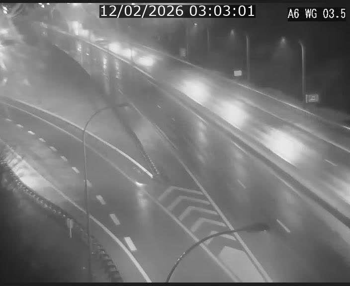 Traffic live webcam Luxembourg - Croix de Cessange - A6 - BK 3.5 - direction France/Allemagne