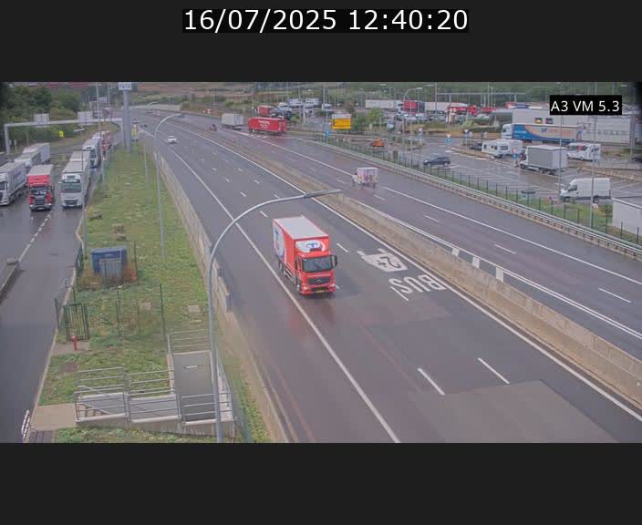 Traffic live webcam Luxembourg Aire de Berchem - A3 - BK 5 - direction France