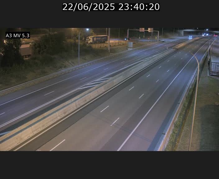 Webcam à l'Aire de Berchem au Luxembourg sur l'A3. Vue orientée vers la France