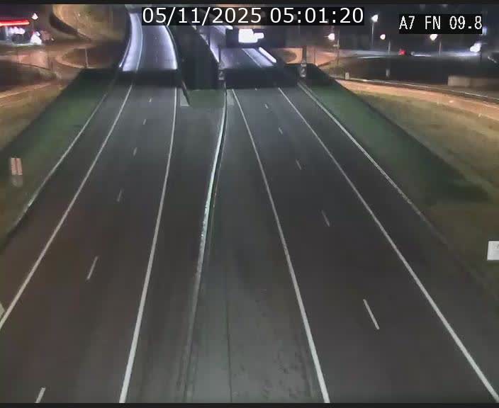 Caméra trafic Luxembourg - A7, Tunnel Gousselerbierg, sortie sud, direction rond-point Lorentzweiler (BK 9.9)