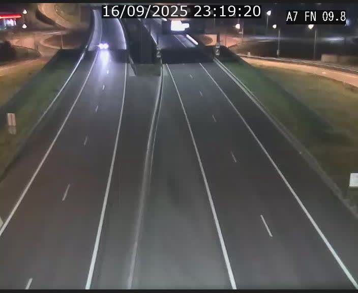 Caméra trafic Luxembourg - A7, Tunnel Gousselerbierg, sortie sud, direction rond-point Lorentzweiler (BK 9.9)