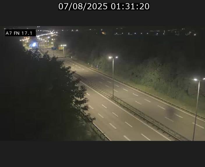 Caméra trafic Luxembourg - A7, Merscherbierg direction Mersch