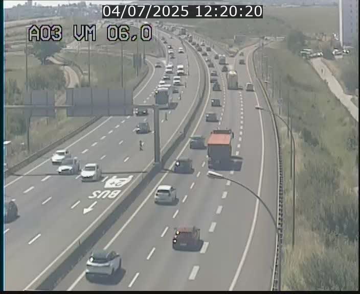 Traffic live webcam Luxembourg Aire de Berchem - A3 - BK 6 - direction France
