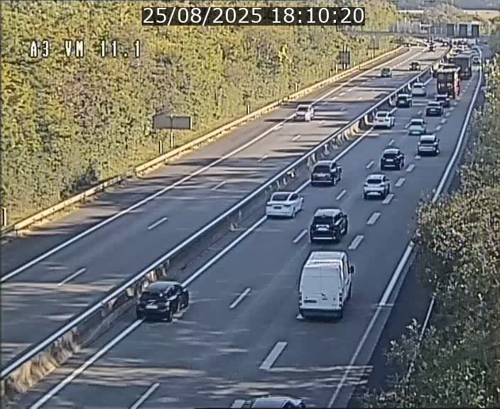 Webcam à la frontière franco-luxembourgeoise, avant la Croix de Bettembourg - BK 11.1 - direction Luxembourg-ville