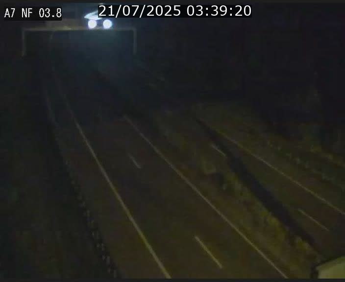 Webcam autoroute A7 au Luxembourg à la sortie du Tunnel Stafelter vers le Nord