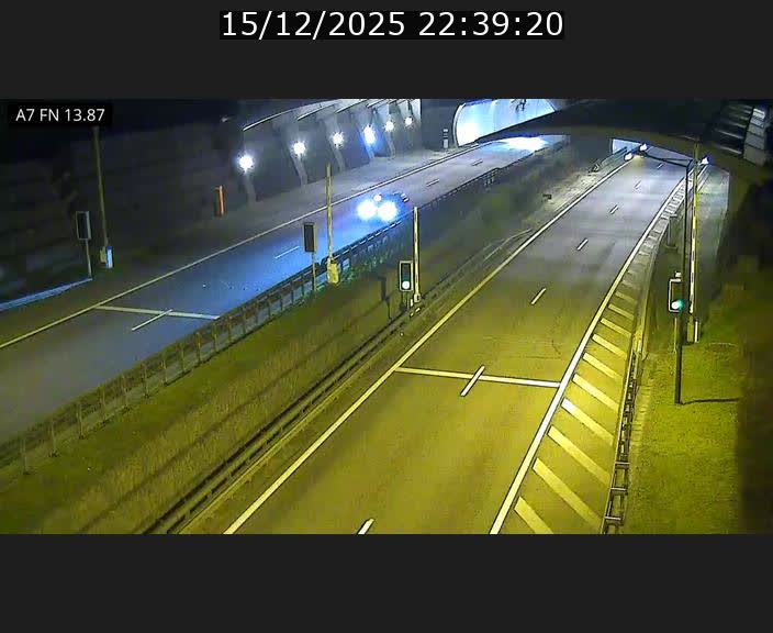 Caméra trafic Luxembourg - A7, Tunnel Gousselerbierg, entrée nord, direction Lorentzweiler