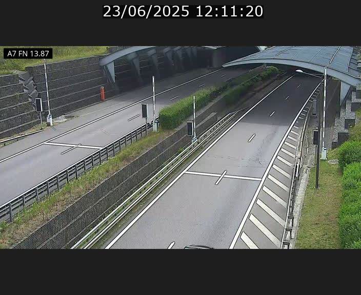 Caméra trafic Luxembourg - A7, Tunnel Gousselerbierg, entrée nord, direction Lorentzweiler