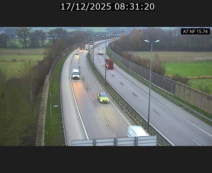 Caméra trafic Luxembourg - A7, Tunnel Mersch, entrée nord, direction Lorentzweiler