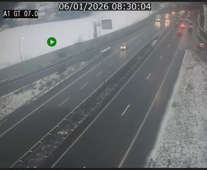 Traffic live webcam Luxembourg Cents - A1 direction Kirchberg - BK 7