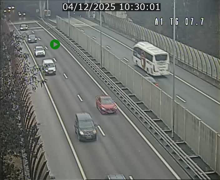 Traffic live webcam Luxembourg Kirchberg - A1 direction Luxembourg-ville - BK 7.7