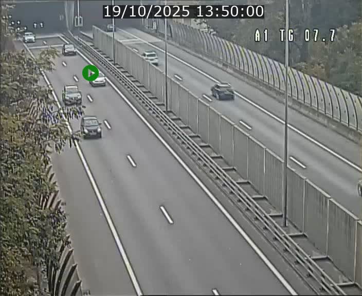 Traffic live webcam Luxembourg Kirchberg - A1 direction Luxembourg-ville - BK 7.7