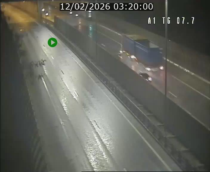 Traffic live webcam Luxembourg Kirchberg - A1 direction Luxembourg-ville - BK 7.7